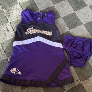 Kids Purple and Black Ravens Matching Set